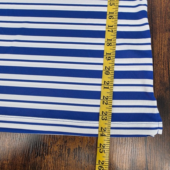 NEW Polo Golf Ralph Lauren 2015 US Open Chambers Bay Polo Womens M Blue Striped - Picture 7 of 7